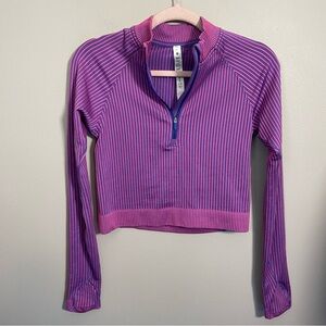 Lululemon Rest Less Cropped Half Zip Pullover